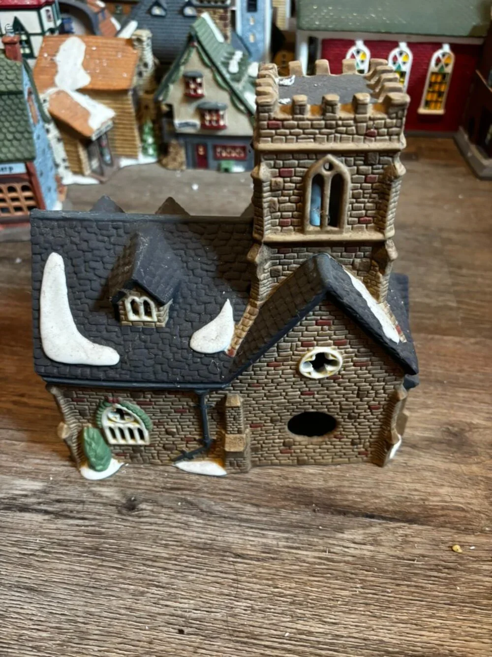 Department 56 Christmas village light up building Knottinghill Church